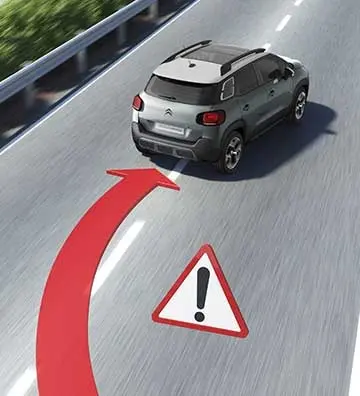 Nový Citroën C3 Aircross - výstraha pri zmene trajektórie jazdy